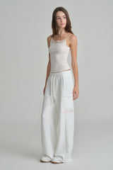 NYC sweatpants, Ivory
