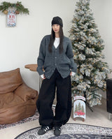 Return Angora Knit Cardigan