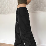 ロンバーポケットストリングスリットワイドツーウェイパンツ