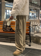ステーブルソフトカーゴフリースブラッシュドセミワイドバンディングパンツ