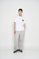 25SS NEWSPAPER RABBIT SHORT SLEEVE T-SHIRT WHITE