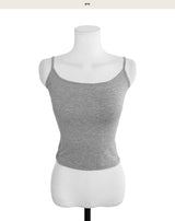 live deep round basic sleeveless top