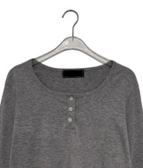 Lei Button Roll-up Long Sleeve Tee
