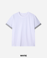 Duet Crop Roll-up Short Sleeve T