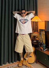 [ VirStyle Original ] INKKI Canvas Carpenter Shorts 4COLOR