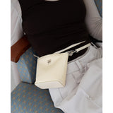 leather mignon bag - butter / strap - ( cowleather,  chain)
