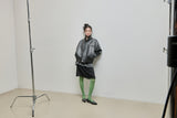 High-neck Leather Jacket_Black