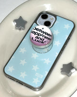 [made] soda jelly star sky phone case (epoxy silver bumper)