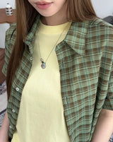 Kate Roll-Up Check Shirt