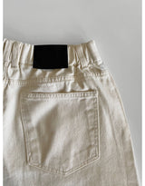 Pintuck cotton pants