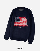 Flag Brushed Wool Knit