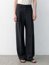 (PT-5633)ESSENTIAL TUCK PANTS