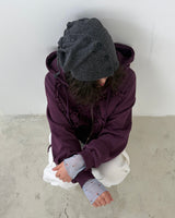 Wide Hole Button Beanie