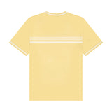 DVRK PRIVÉ BAR LOGO KNITTED CROPPED T-SHIRT - YELLOW