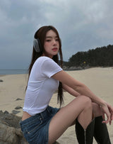 [U-BASIC] [1+1] Mitzu U-neck short sleeves