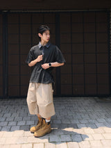 Tod pigment stripe collar short sleeve 4C