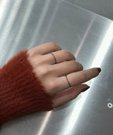 skein black ring(2set)