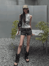 ビンテージローバックポケットショートパンツ