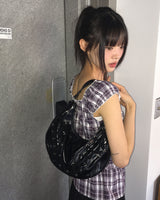 Tenka eyelet strap leather shoulder bag