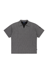 OPEN COLLAR POLO KNIT SHIRT