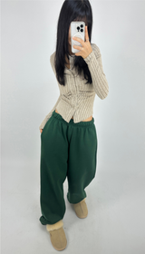 (BODY-SHAPING FIT♥) スリムボタンシャードカラーVネックニットカーディガン - 2 COLOR