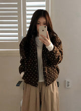 #Bear Dot Boa Fleece 2WAY Hood Jumper (3color)