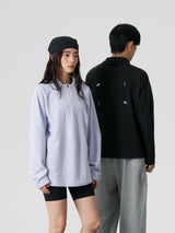 FMACM ダイヤモンド フリースハーフジップ ロングスリーブTシャツ