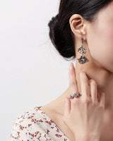 Wild Rose Wreath Ring Silver