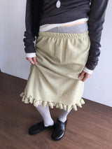 Bagel frill knit skirt (2color)
