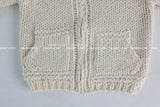 [Handmade] Wool knit zip-up jacket