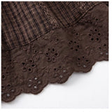 Marlene Check Tiered Mini Skirt
