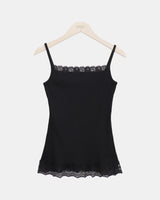 Vuet Lace Ribbed Sleeveless Top
