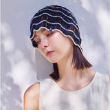 VA Label Wave Line Beanie / Black
