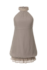 Sheer halter dress