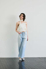 ELFIN SCARF TOP / BEIGE