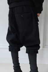 26SS★ KNITTED LEG WARMER COTTON SARROUEL PANTS