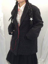 Hairy cream jacket