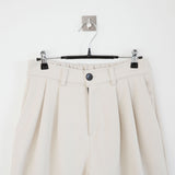 maison wide pintuck wool slacks