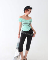 Capri leggings Slit Capri pants