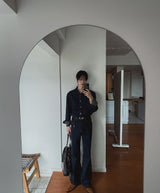 Herries Flare Raw Denim Pants