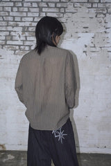 Shadow Stripe Shirt Mid Brown