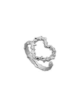 NO.611 [SILVER] スパイキーハートリング