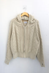 Two Way Cozy Textured Knit Hood