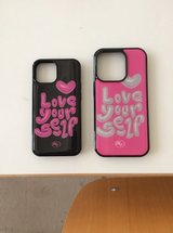 [MADE] Love Your Self Epoxy Bumper Case (Black)