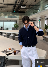  Logane cashmere hachi round neck cardigan