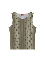 1/2 S クレフドットプリーツノースリーブ (BEIGE)