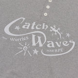 Catch Waves Henly Neck Sweatshirts Melange Grey