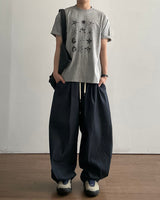 Drop Curved Denim Pants