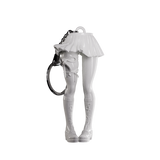 Leg Keychain - White