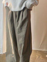 コットンワイドバンディングバルーンパンツ　３色